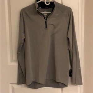 nike dri fit quarter zip long sleeve pullover